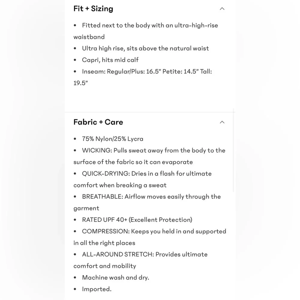 NWT Athleta Ultra High Rise Elation Varsity Crop Size Medium. - Picture 7 of 7